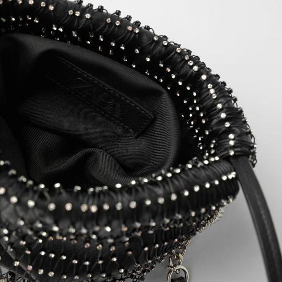 ZARA Sparkly & Shine Rhinestone Bag FINAL PRICE - Picture 4 of 8